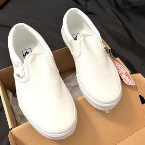 Vans Classic White Slip-On shoes